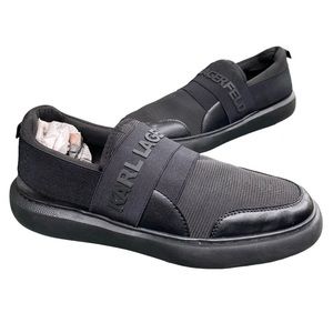 Karl Lagerfeld Paris Nylon Leather Banded Sneaker Men’s 8.5